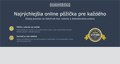 Desktop Screenshot of europozicka.sk